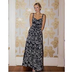 Antonio Melani Style by Simkins Kathleen Soutache Crochet Sweetheart Maxi Dress
